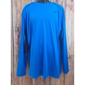 Nike Dri-Fit Long Sleeve Blue Athletic Shirt XL NWT New